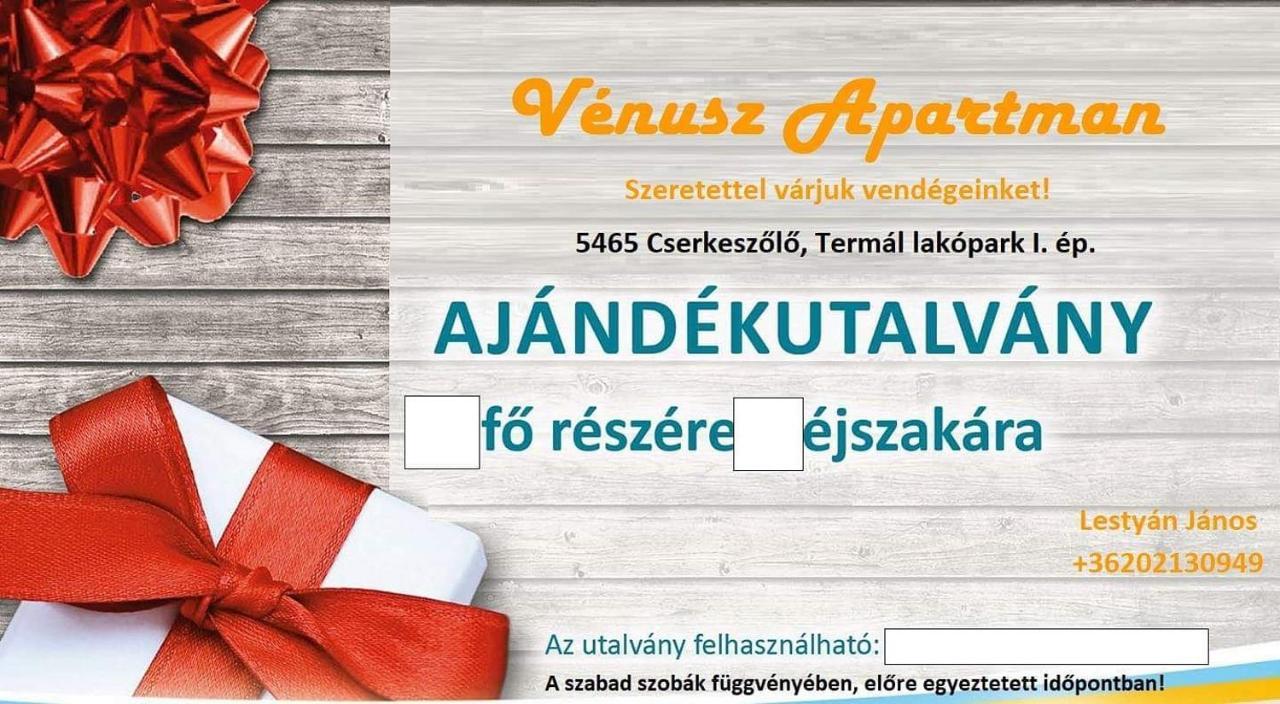 Venusz Apartman Cserkeszőlő المظهر الخارجي الصورة